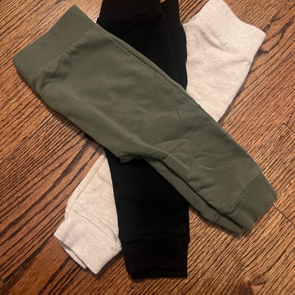 Gerber Kids' Sweatpants in Black, Olive, and Cream